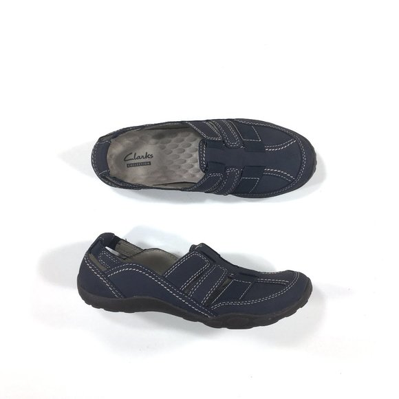 Clarks Haley Stork Slip On Flats Womens Size 6M Blue 26068988 - Picture 1 of 9